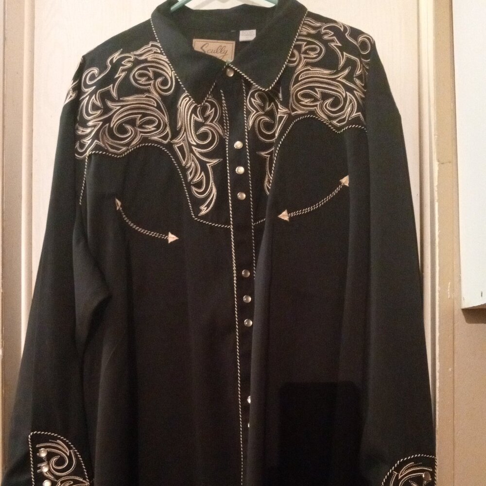 Mens 4XL Skully western shirt